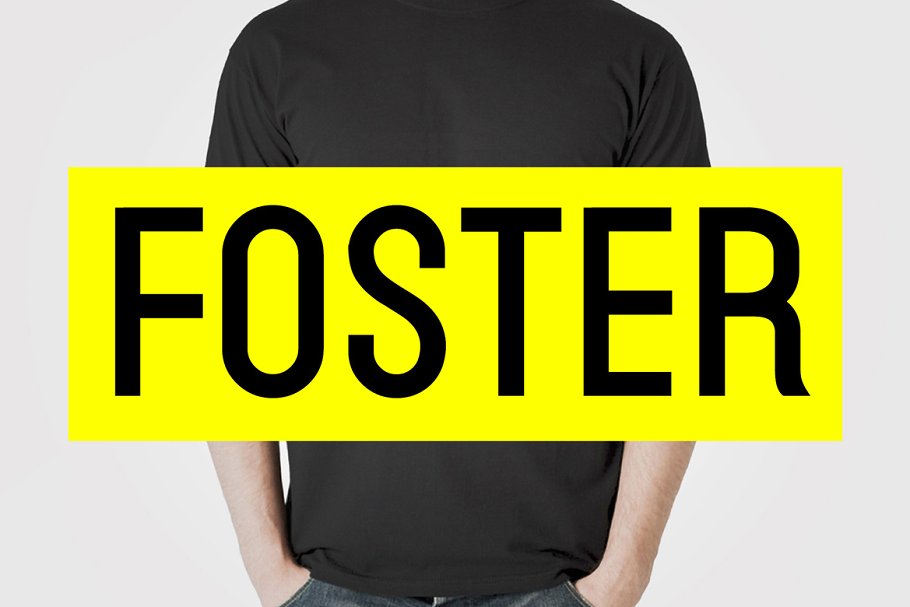 Foster Font preview